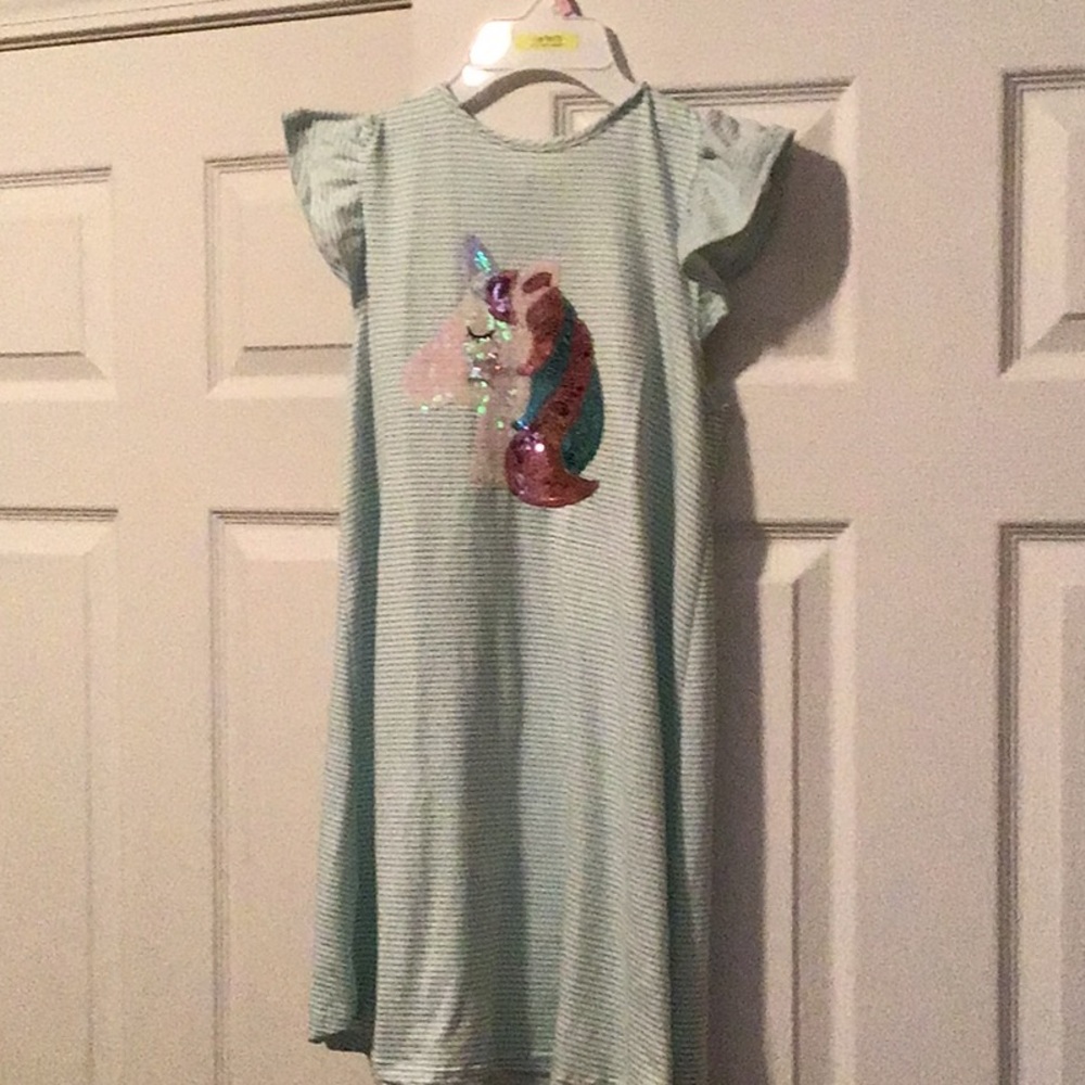 Sequin unicorn dress size 10